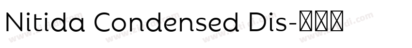 Nitida Condensed Dis字体转换